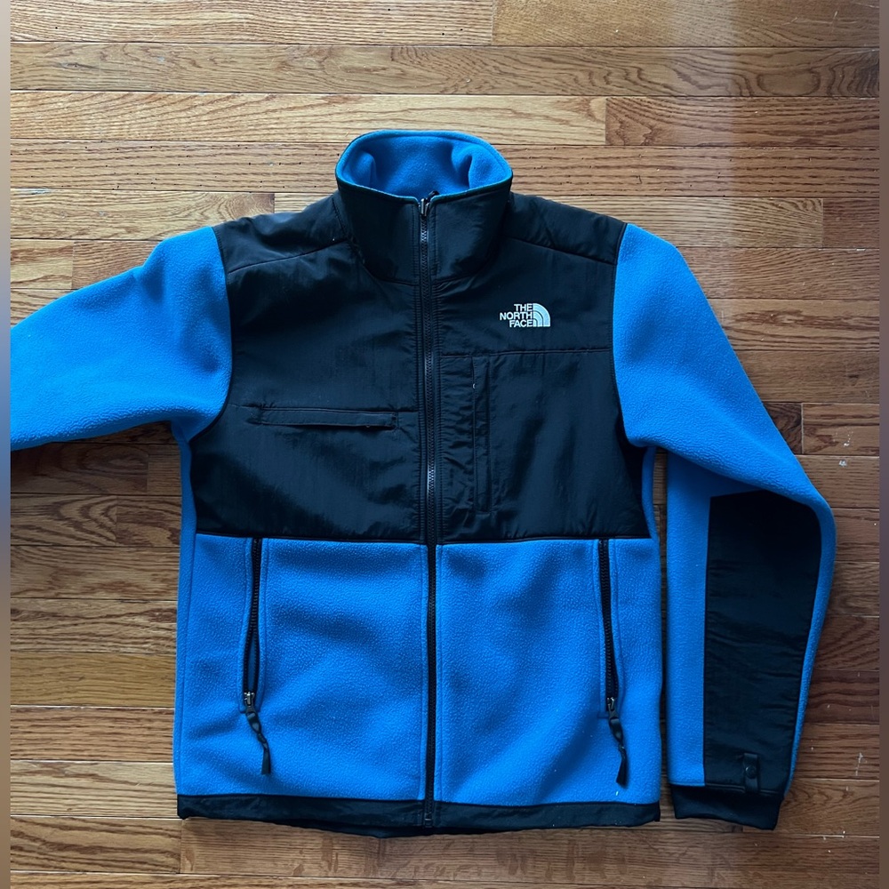 The North Face Blue and Black Fleece Jacket